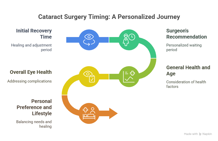 How Long Should You Wait Between Cataract Surgeries on Each Eye? How Long Should You Wait Between Cataract Surgeries on Each Eye?