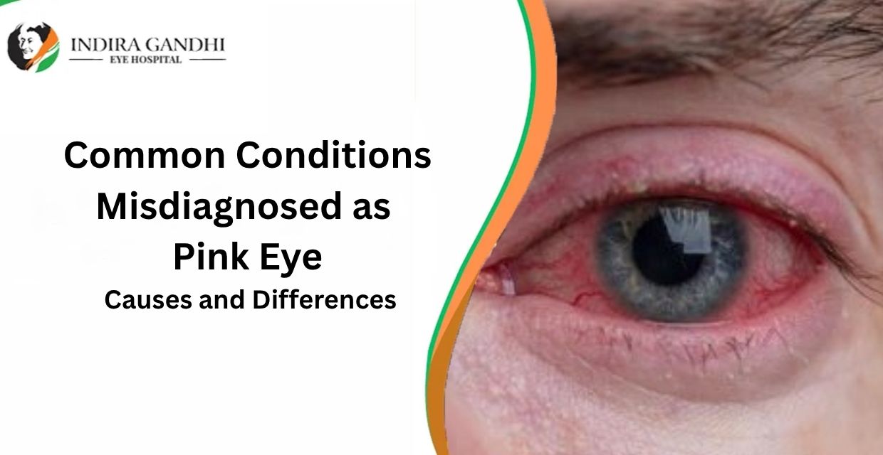 What is commonly misdiagnosed as pink eye